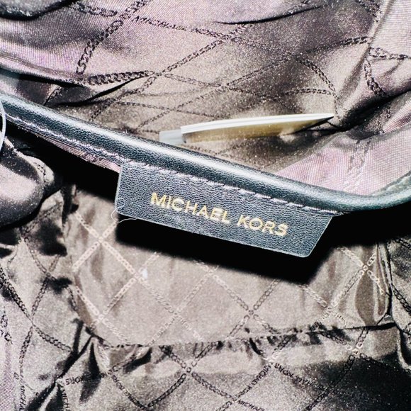 NWOT MICHAEL KORS MK EPI LEATHER BLACK BACKPACK main image 4
